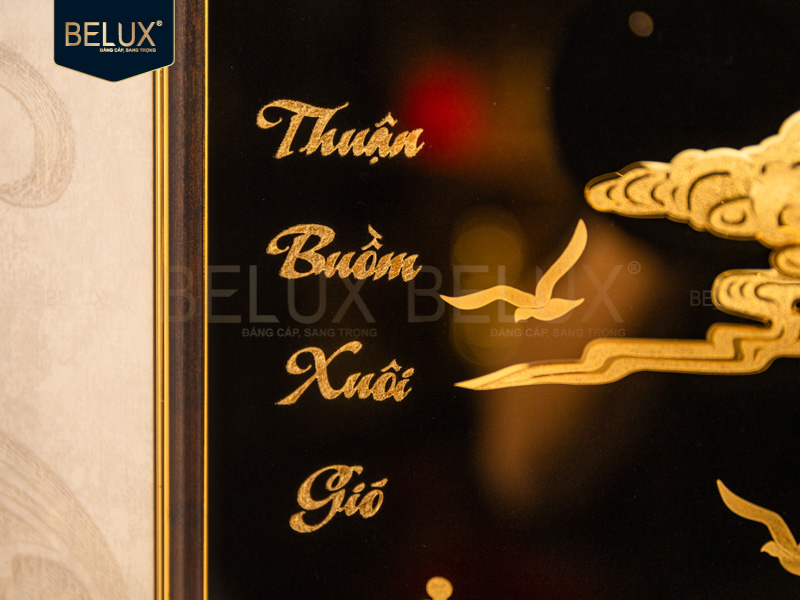 Tranh Thuyền Thuận Buồm Xuôi Gió Dát Vàng 24k 65x40cm